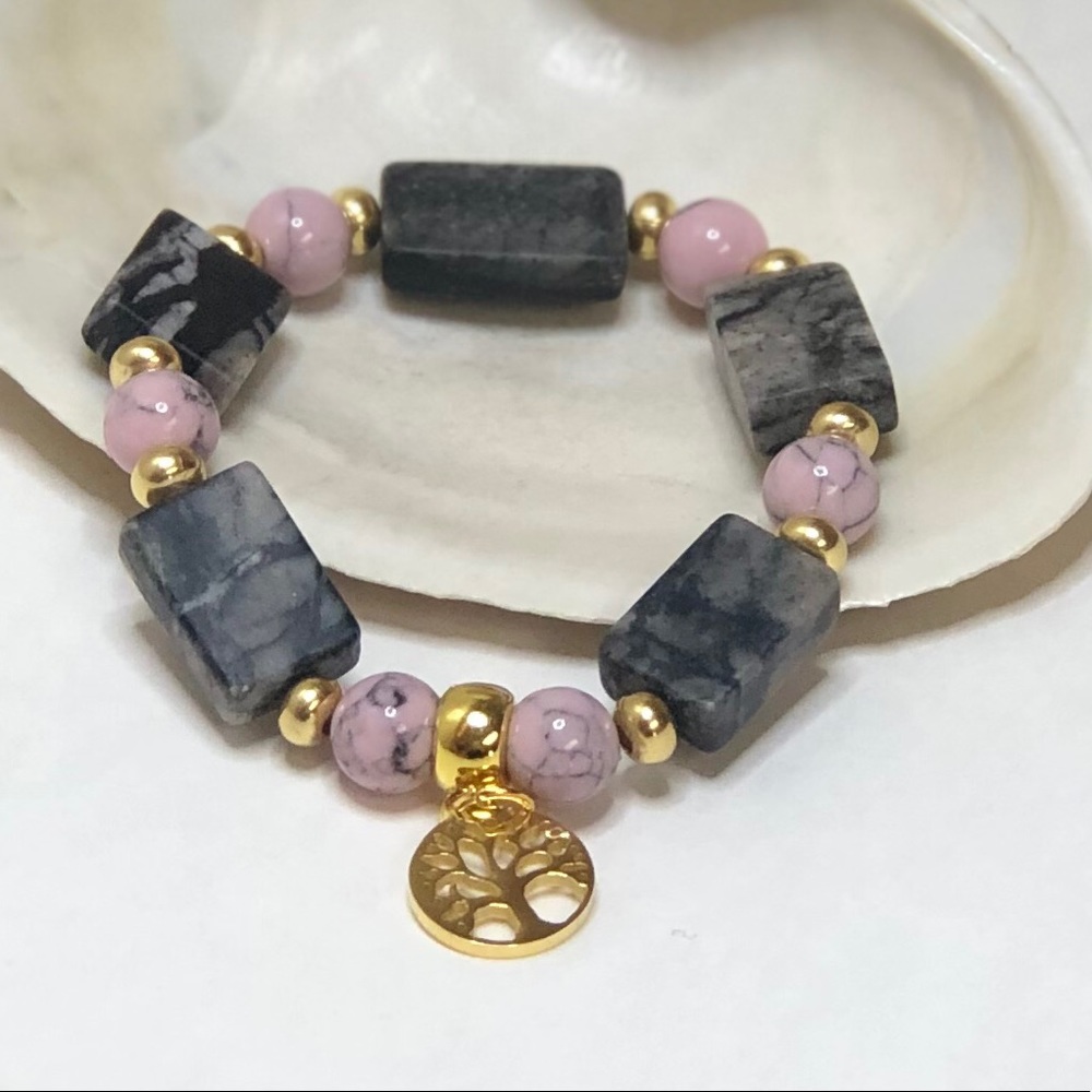 Gold Plated & Agate